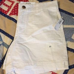 White cotton shorts NWT